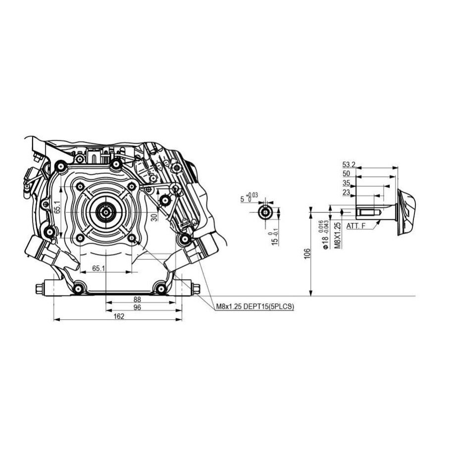 Benzininis variklis HONDA GX120 SX4E 18 x 53,2mm 2 Benzininis variklis HONDA GX120 SX4E 18 x 53,2mm 2