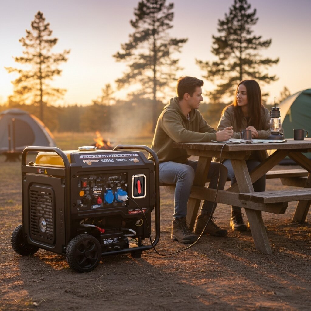 ITCPower GG50XEi inverterinis generatorius su el. starteriu – 5,0 kW, 230V 12
