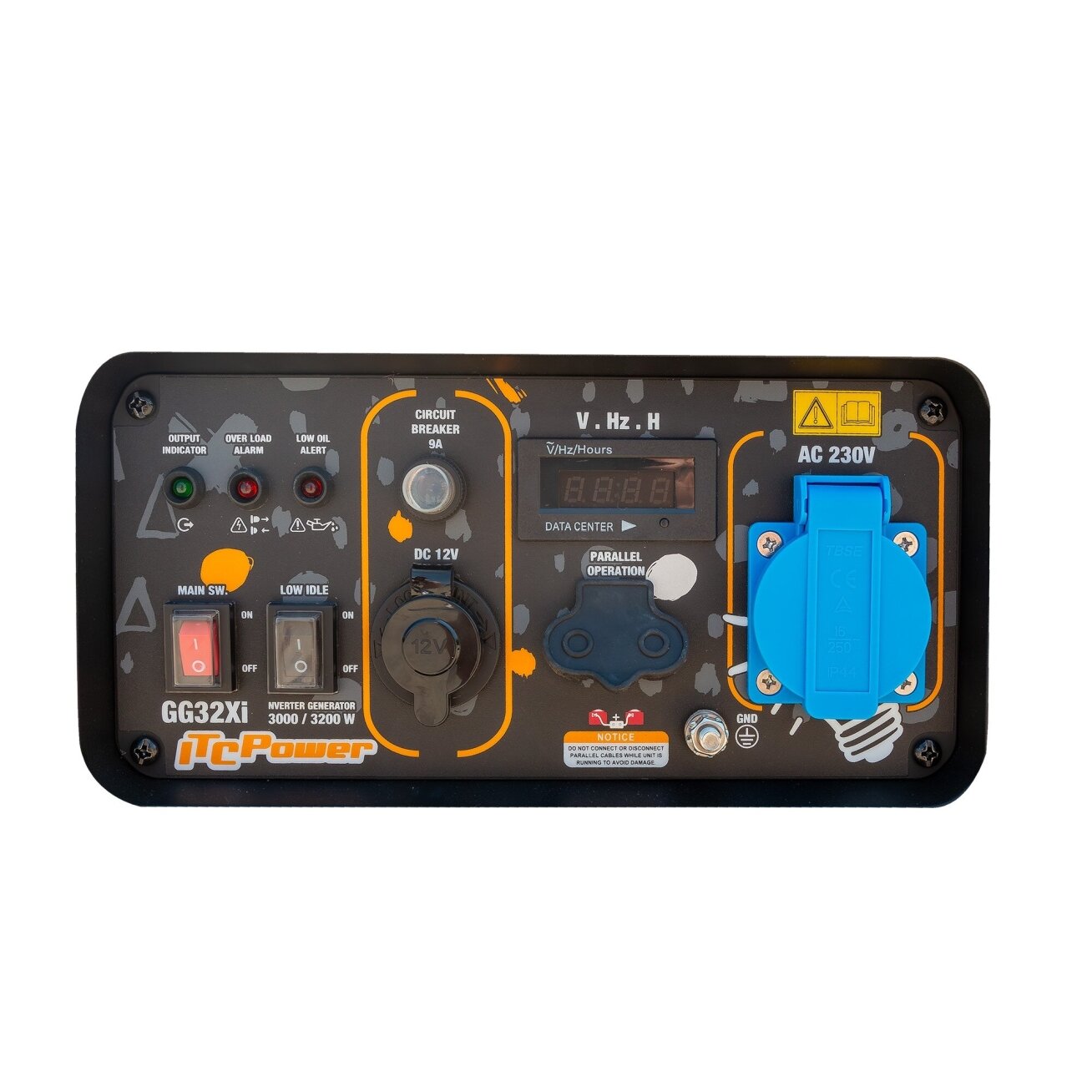 ITCPower GG32Xi inverterinis generatorius – 3,2 kW, 230V, lygiagretus jungimas 2 ITCPower GG32Xi inverterinis generatorius – 3,2 kW, 230V, lygiagretus jungimas 2