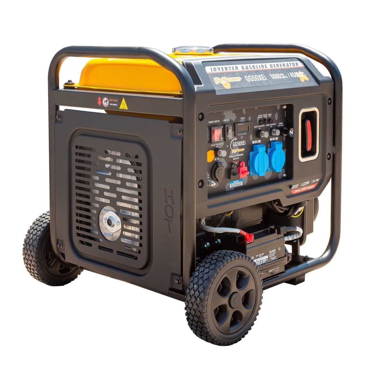 ITCPower GG50XEi inverterinis generatorius su el. starteriu – 5,0 kW, 230V 9
