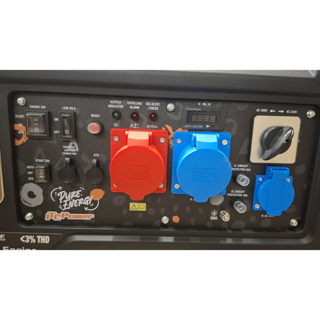 ITCPower GG90XEi-T trifazis inverterinis generatorius su el. starteriu ir ATS – 9,0 kW, 400/230V 1 ITCPower GG90XEi-T trifazis inverterinis generatorius su el. starteriu ir ATS – 9,0 kW, 400/230V 1