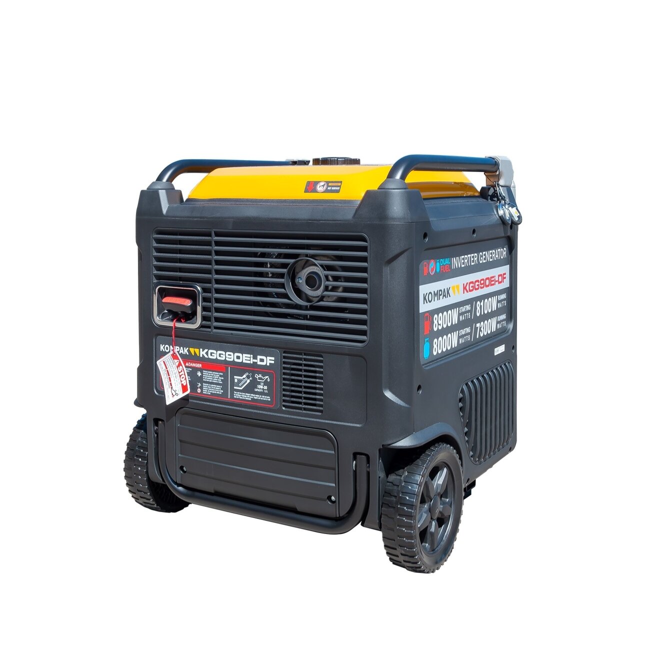 Kompak KGG90Ei-DF dvikuris trifazis inverterinis generatorius su ATS – 8,9 kW, 400/230V, benzinas / dujos 5