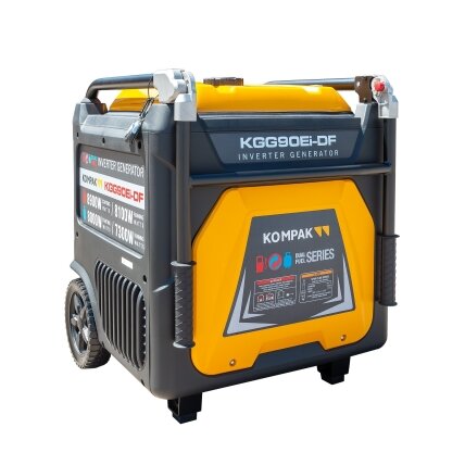 Kompak KGG90Ei-DF dvikuris trifazis inverterinis generatorius su ATS – 8,9 kW, 400/230V, benzinas / dujos 9