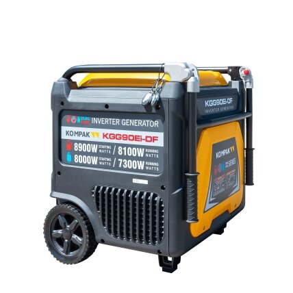 Kompak KGG90Ei-DF dvikuris trifazis inverterinis generatorius su ATS – 8,9 kW, 400/230V, benzinas / dujos 6
