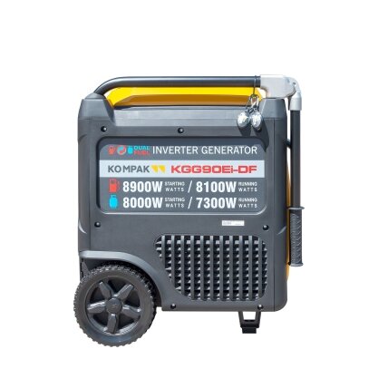 Kompak KGG90Ei-DF dvikuris trifazis inverterinis generatorius su ATS – 8,9 kW, 400/230V, benzinas / dujos 4