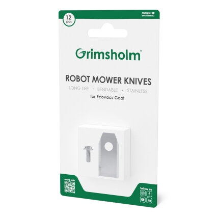 Grimsholm peiliukai Ecovacs Goat vejapjovei robotui, 12 vnt.